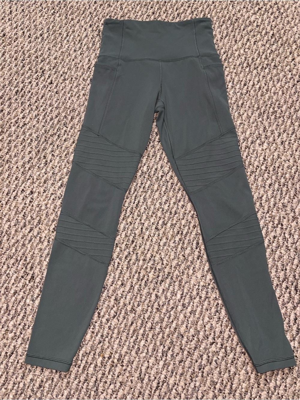Athleta Sage Green High-Waist Moto Tight Leggings